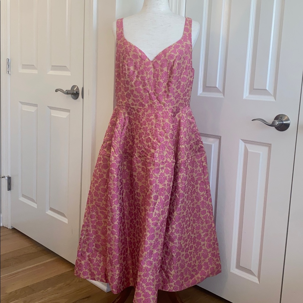 JILL JILL STUART Pink Floral Sweetheart Dress size 14 - Picture 2 of 14